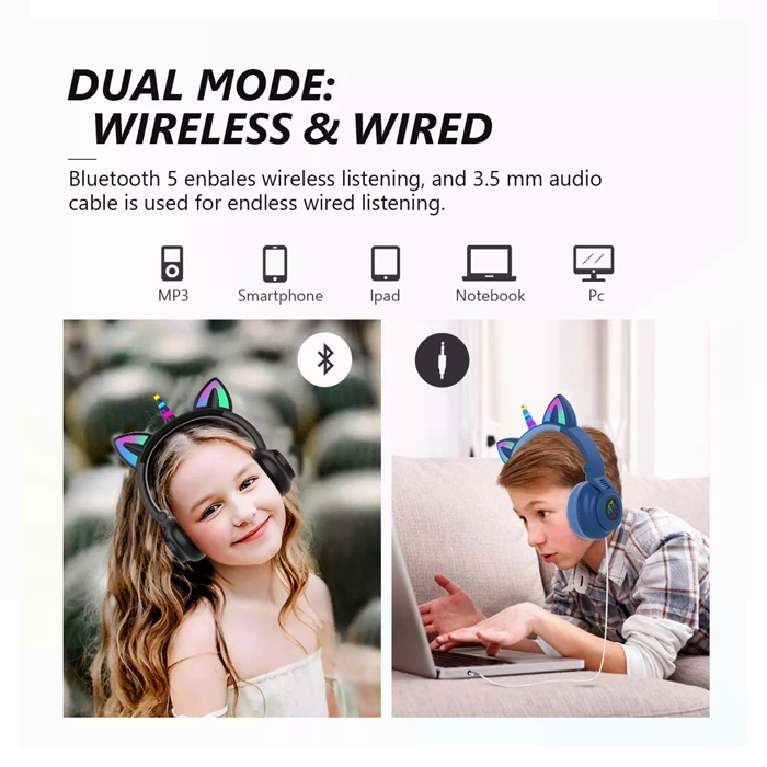 Unicorn-Design-LED-Light-Headphones-for-Kids-3